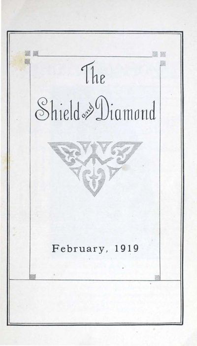 The Shield And Diamond, Vol. 28, No. 3, Title Page